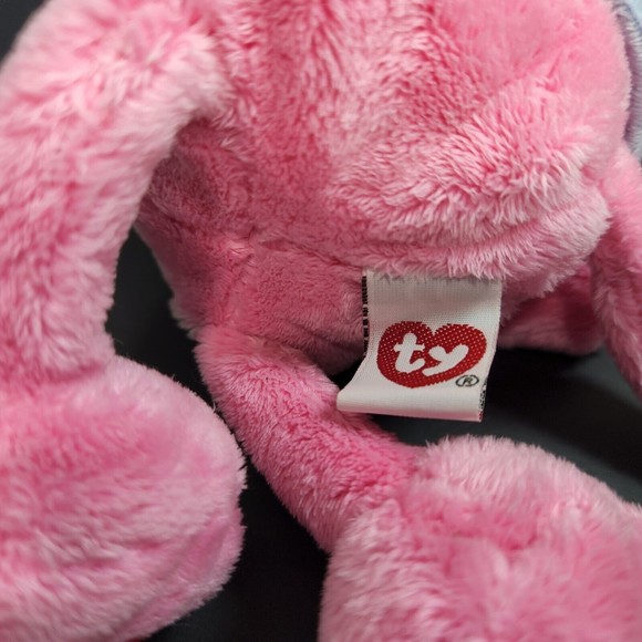 TY Classic Patter Mouse Plush Toy Pink 10 in. With Tags Soft Animal Beanie - Picture 5 of 9